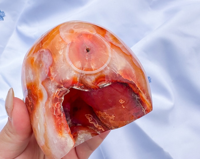 Carnelian crystal freeform | Carnelian stone home decoration | carnelian stone healing crystal | birthstone gifts| wedding anniversary gift