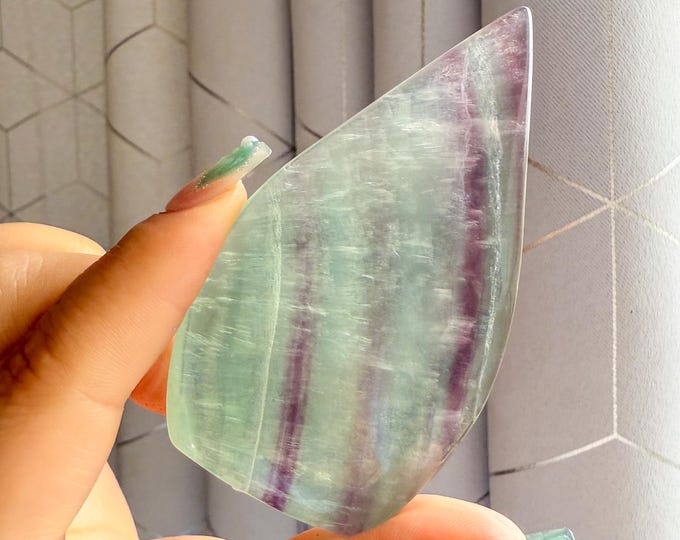 Green fluorite flame point healing crystal home decoration meditation | gift for her |gift for him |crystal gift