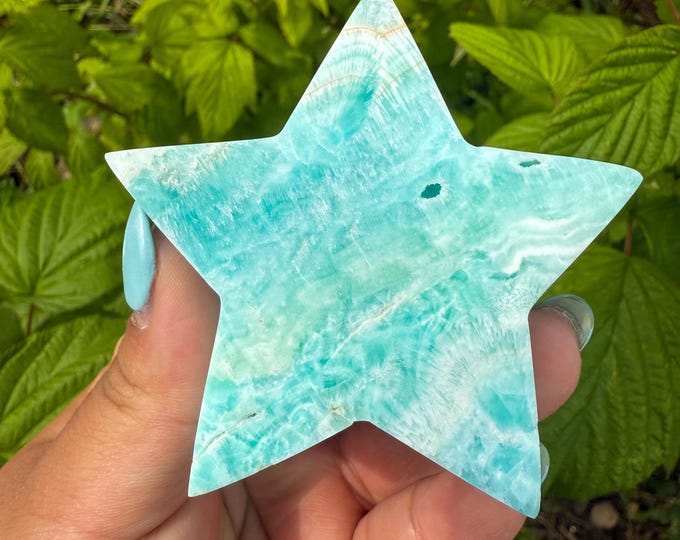 Blue aragonite Crystal Star - Home Decoration | Healing Crystal Decor