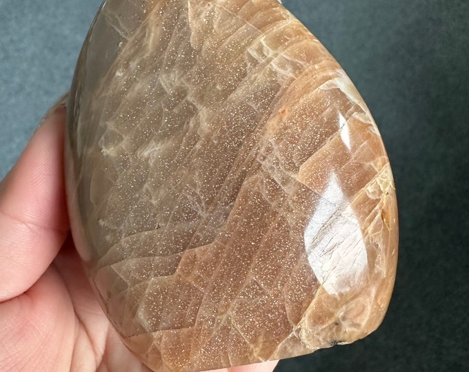 Rare Moonstone with sunstone freeform Healing Crystal home decor