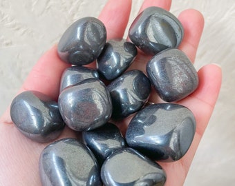 Hematite polished crystal Tumblestone Healing Crystals