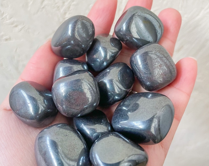 Hematite polished crystal Tumblestone Healing Crystals