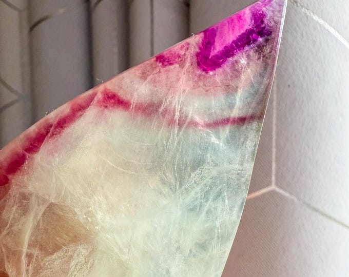Green fluorite flame point healing crystal home decoration meditation | gift for her |gift for him |crystal gift