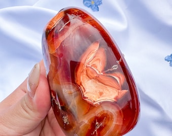 Carnelian crystal freeform | Carnelian stone home decoration | carnelian stone healing crystal | birthstone gifts| wedding anniversary gift