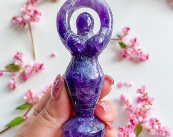 Dream amethyst crystal carving Goddess crystal hand-carving statues