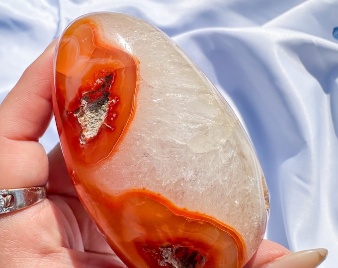 Carnelian crystal freeform | Carnelian stone home decoration | carnelian stone healing crystal | birthstone gifts| wedding anniversary gift