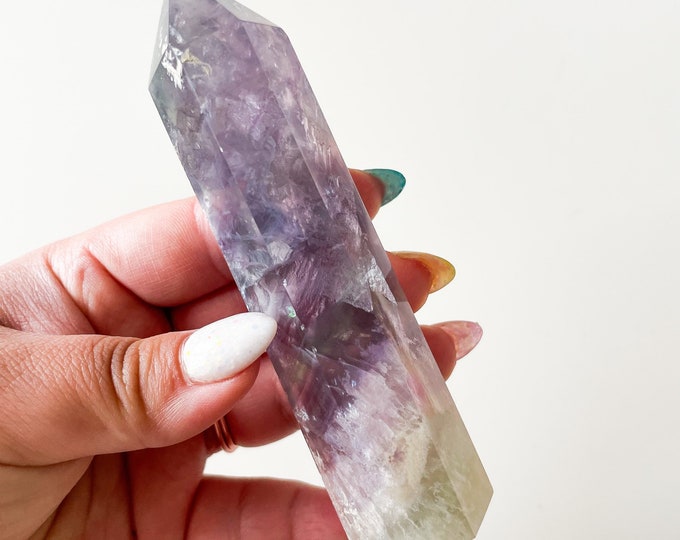 Fluorite crystal tower