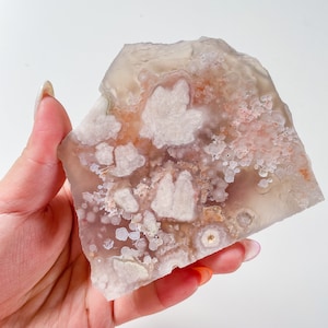 Rare flower agate crystal |cherry blossom agate home decoration | flower agate specimen | healing crystal | birthday gift|anniversary gift