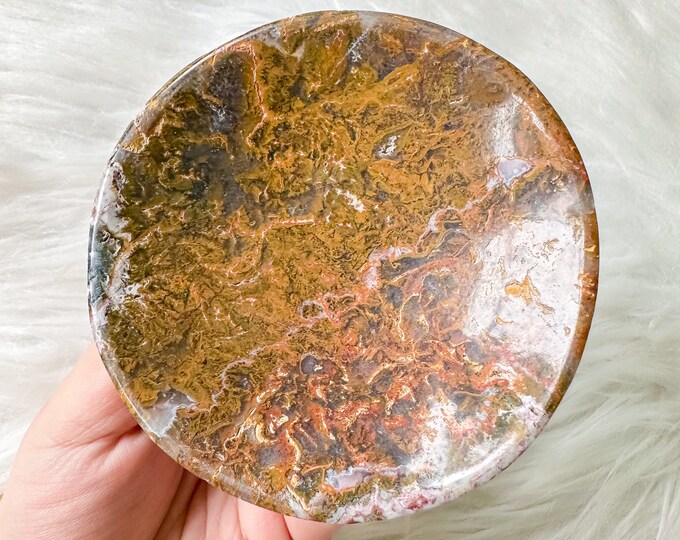Ocean Jasper crystal bowl | crystal bowl| crystal home decor