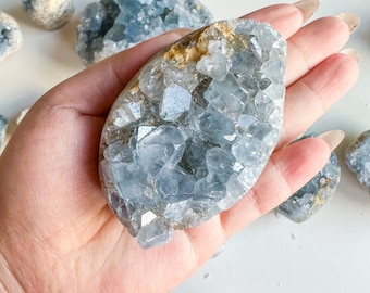 Celestite cluster, raw celestite, celestite geode, celestite crystal, natural celestite, crystal specimen