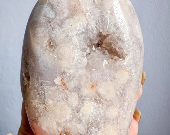 Druzy amethyst flower agate free form natural crystal ornament home decoration