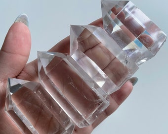 clear quartz tower point healing crystal home decoration