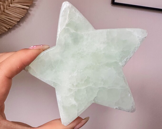 Caribbean Blue Calcite Crystal Star - Home Decoration | Healing Crystal Decor
