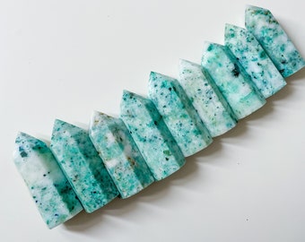 Chrysocolla Crystal tower | PHOENIX STONE crystal tower healing crystal home decoration