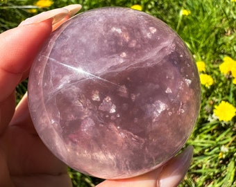 New Galaxy fluorite | Purple with Mica crystal sphere | premium crystal sphere | healing crystal home decor