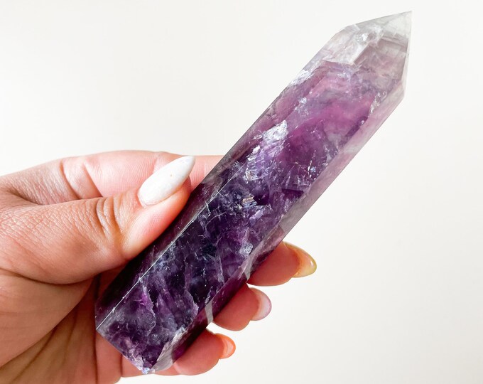 Fluorite crystal tower
