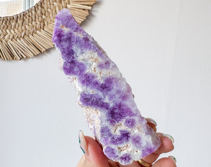 Fluorite crystal tower | Fuchsia fluorite |silk fluorite | pink fluorite | purple fluorite  crystal tower healing crystal home decoration
