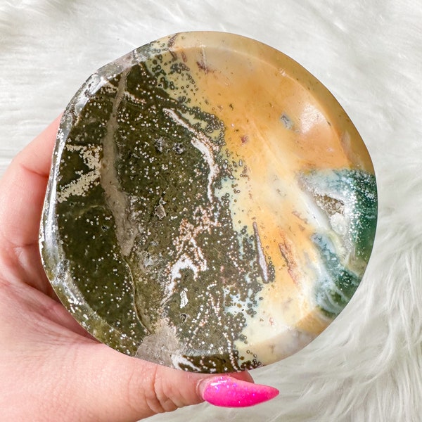 Ocean Jasper crystal bowl | crystal bowl| crystal home decor