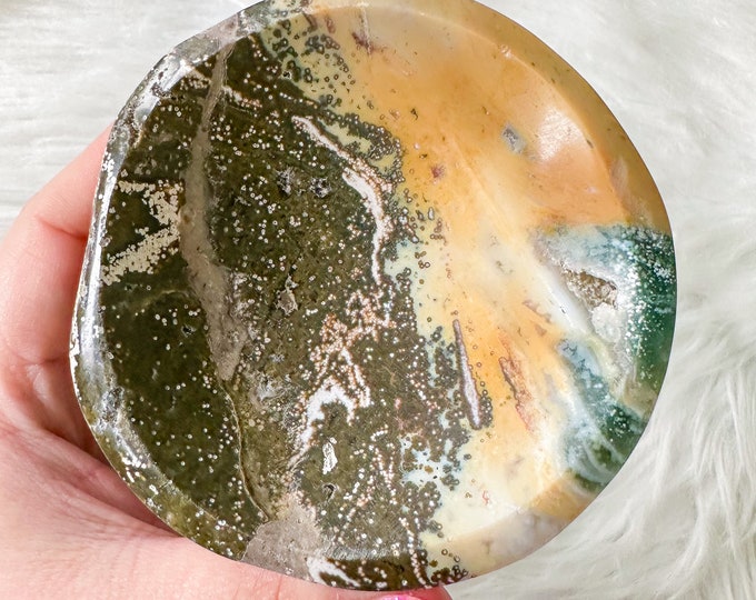 Ocean Jasper crystal bowl | crystal bowl| crystal home decor