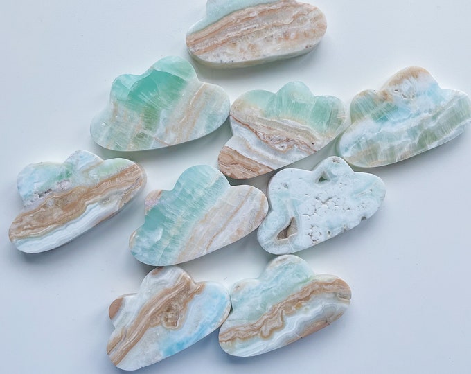 Caribbean calcite crystal cloud healing crystal healing journey home decoration
