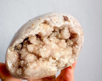 Druzy amethyst flower agate free form natural crystal ornament home decoration