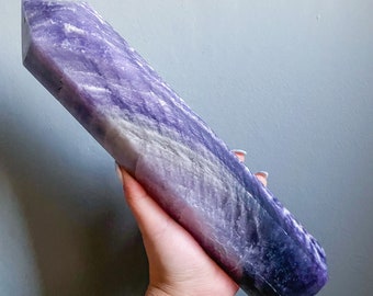 Fluorite crystal towers healing crystal home decoration | premium snowflake fluorite crystal tower