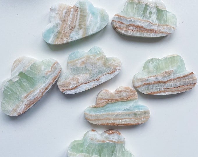 Caribbean calcite crystal cloud healing crystal healing journey home decoration