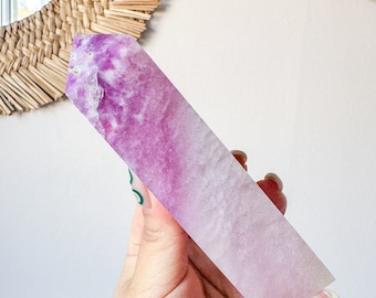 Pink Fluorite crystal tower | Fuchsia fluorite |silk fluorite | purple fluorite  crystal tower healing crystal home decoration