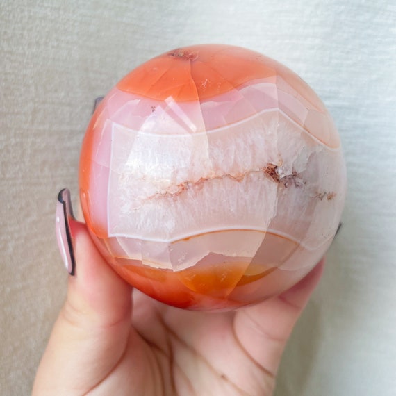 Unique カーネリアン スフィア 大きめサイズ Carnelian Sphere | Druzy