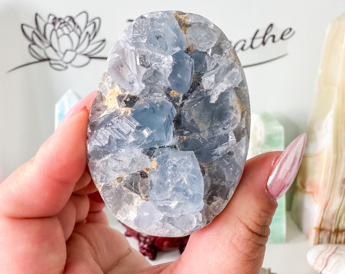 Celestite cluster, raw celestite, celestite geode, celestite crystal, natural celestite, crystal specimen