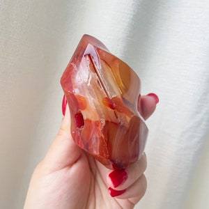 Carnelian crystal flame |Carnelian stone home decoration | carnelian stone healing crystal | birthstone gifts| wedding anniversary gift
