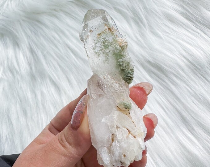 chlorite quartz mineral specimen | premium crystal cluster | crystal healing home decoration | healing crystal | crystal decoration