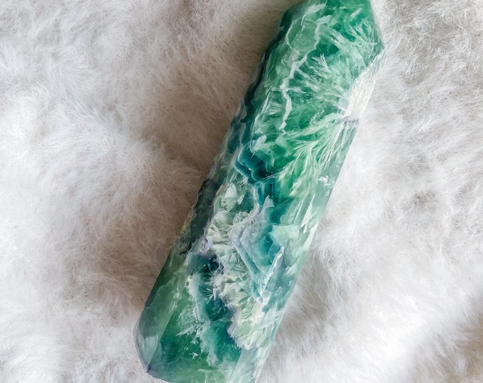 fluorite crystal tower healing crystal home decoration