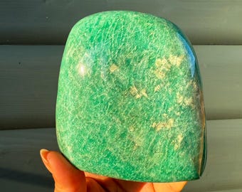 Shimmery Amazonite High quality crystal freeform healing crystal home decor
