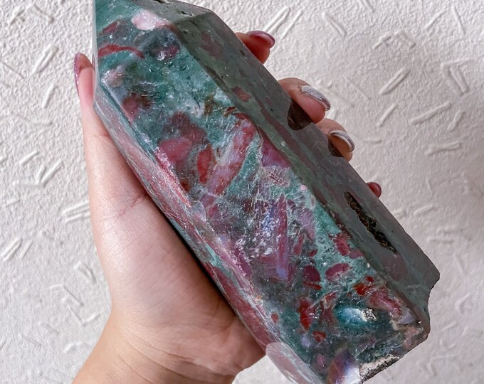 Ocean Jasper crystal tower healing crystal home decor