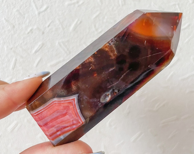 Carnelian crystal tower | Carnelian tower home decoration | carnelian stone  healing crystal | birthstone gifts| wedding anniversary gift