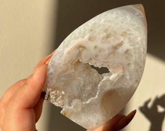 Druzy agate Freeform natural crystal ornament home decoration