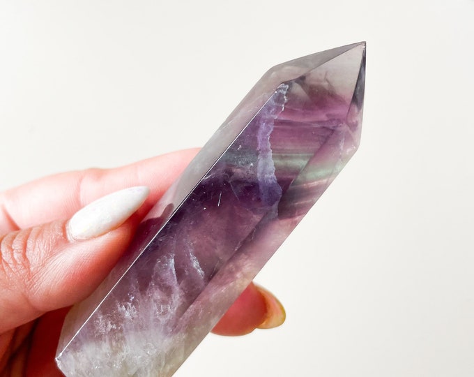 Fluorite crystal tower