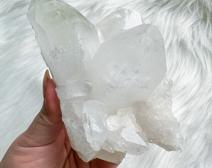 Chlorite quartz mineral specimen | premium crystal cluster | crystal healing home decoration | healing crystal | crystal decoration