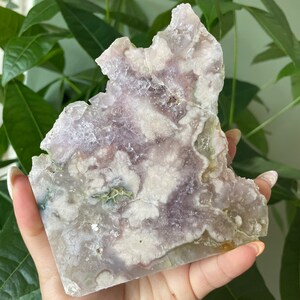 Amethyst flower agate |cherry blossom agate home decoration | flower agate specimen | healing crystal | birthday gift|anniversary gift