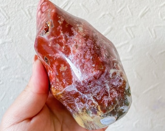 DRUZY Ocean Jasper crystal flame healing crystal home decor