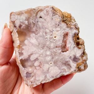 roze amethist bloem agaat kristal huisdecoratie | bloem agaat specimen | helende kristal | verjaardagscadeau|anniversary gift