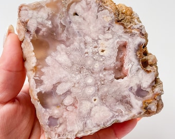 pink amethyst flower agate crystal home decoration | flower agate specimen | healing crystal | birthday gift|anniversary gift