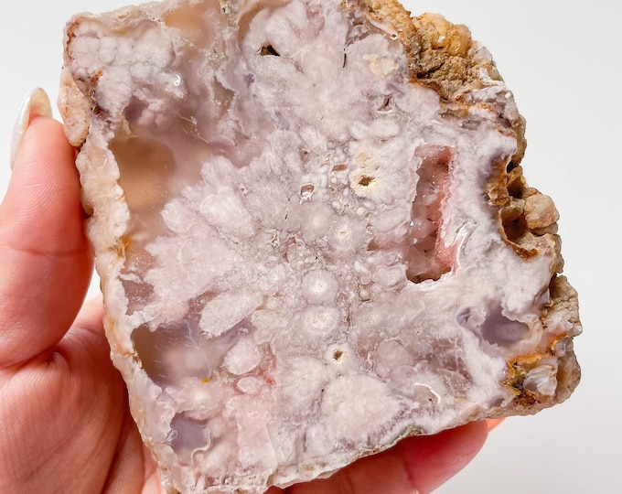 pink amethyst flower agate crystal home decoration | flower agate specimen | healing crystal | birthday gift|anniversary gift