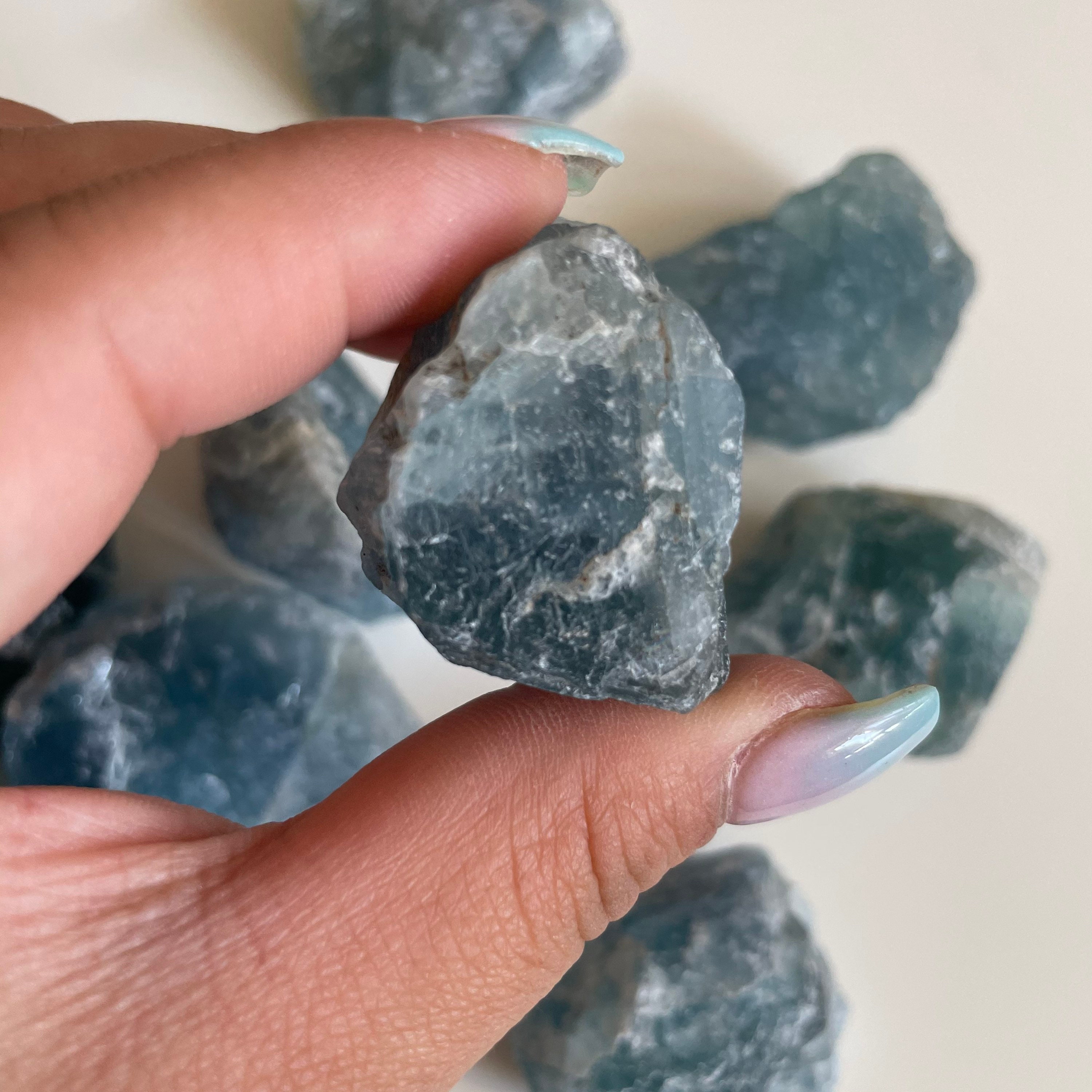 raw fluorite crystal