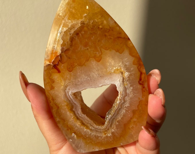 Druzy agate Freeform natural crystal ornament home decoration