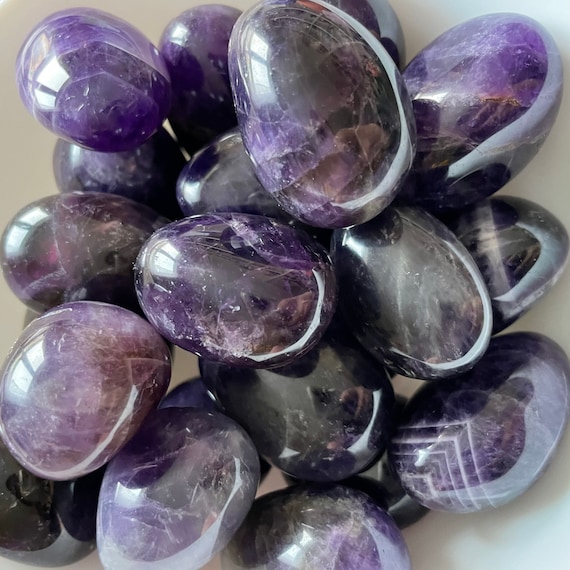 Amethyst Polished Tumblestone Healing Crystals - Main Image