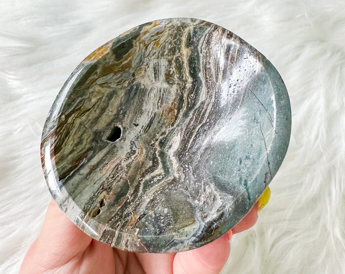Ocean Jasper crystal bowl | crystal bowl| crystal home decor