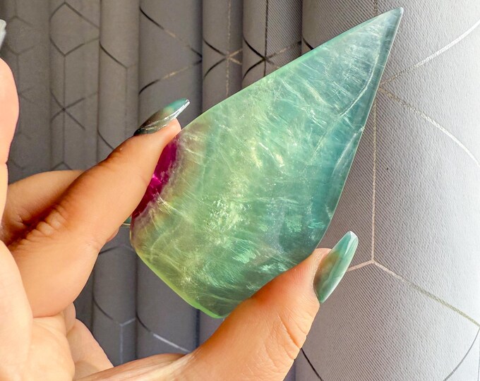 Green fluorite flame point healing crystal home decoration meditation | gift for her |gift for him |crystal gift