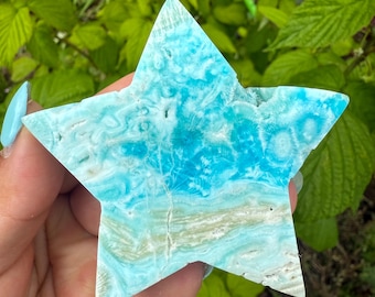 Blue aragonite Crystal Star - Home Decoration | Healing Crystal Decor